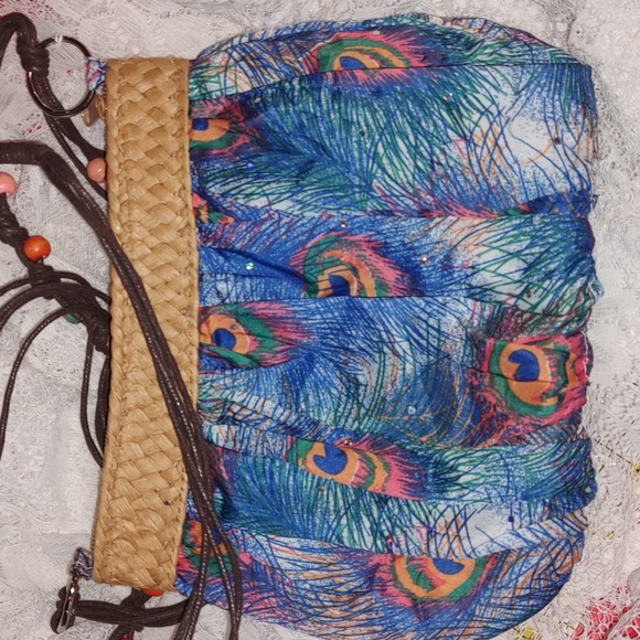 Peacock Feather Purse - Picture 1 of 6